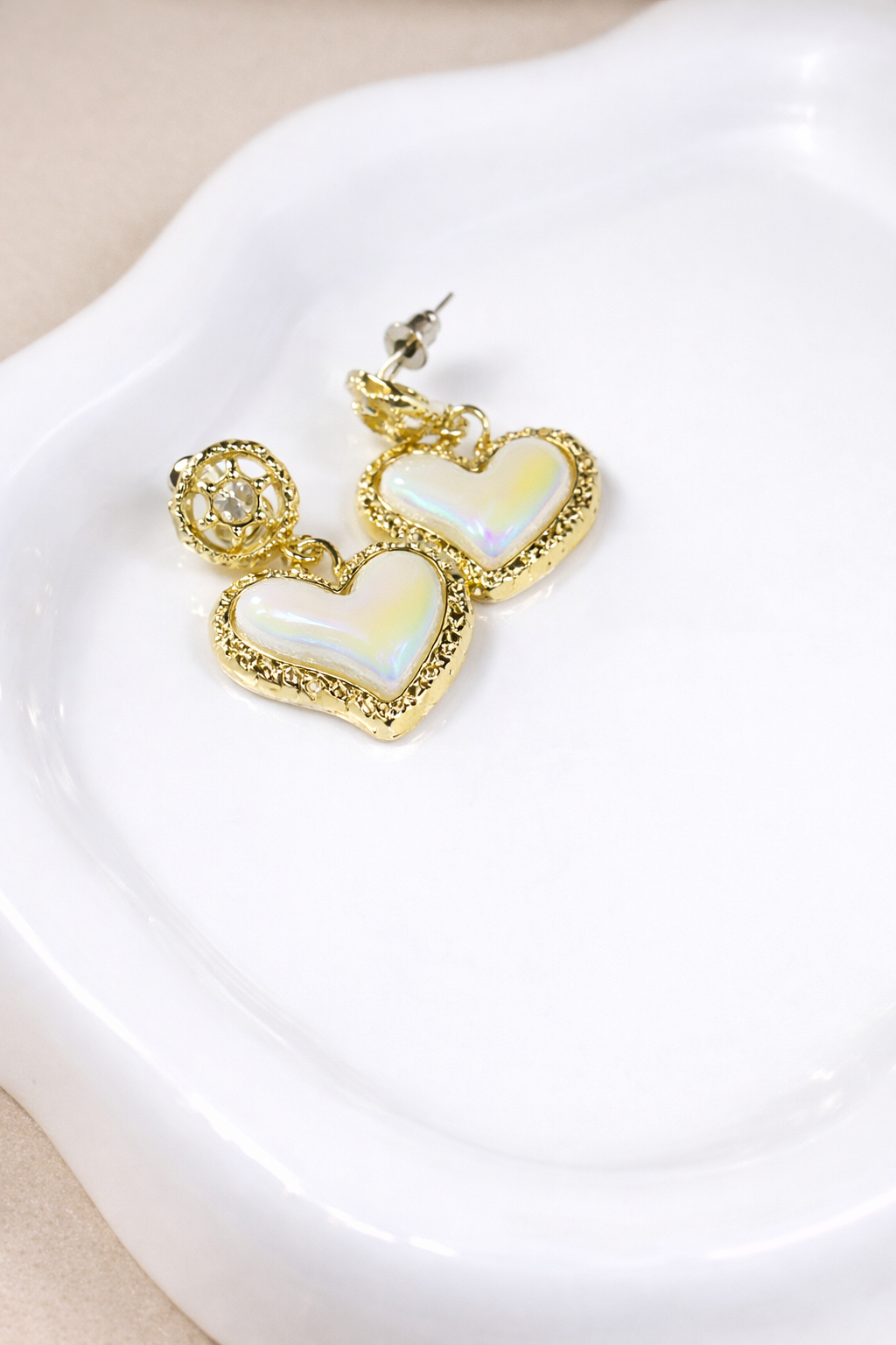 Lumi Heart Drop Earrings