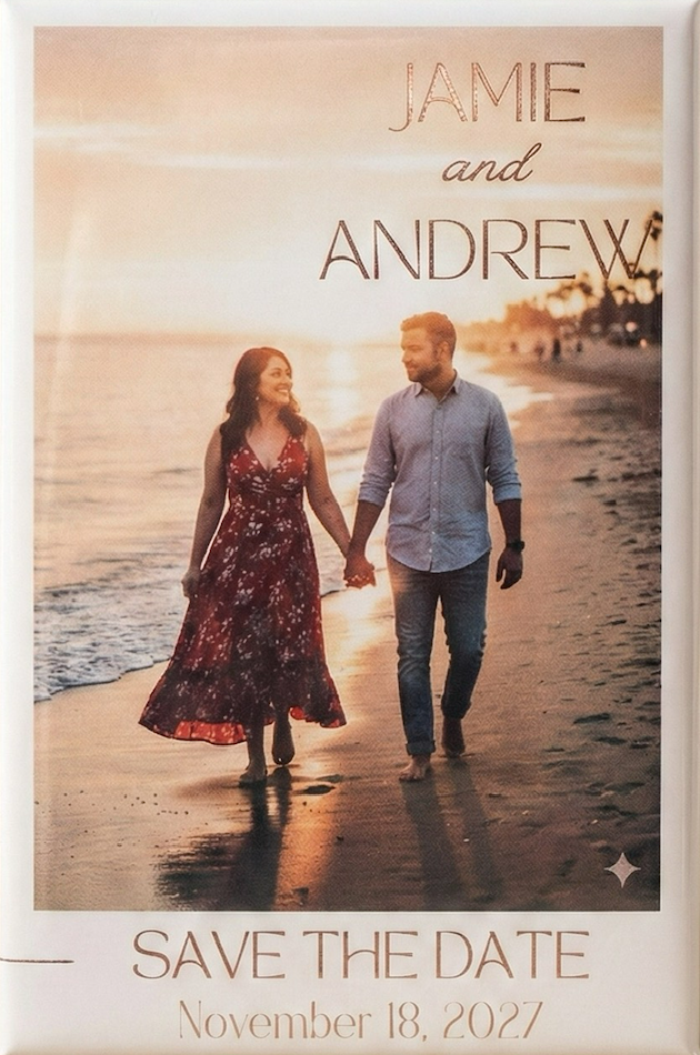 π Save the Date β Premium Photo Magnets (2 Γ 3)