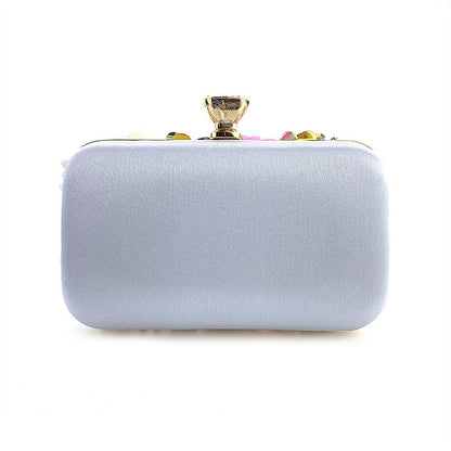 Floral Garden 3D Crystal Embellished Clutch – Limited Edition