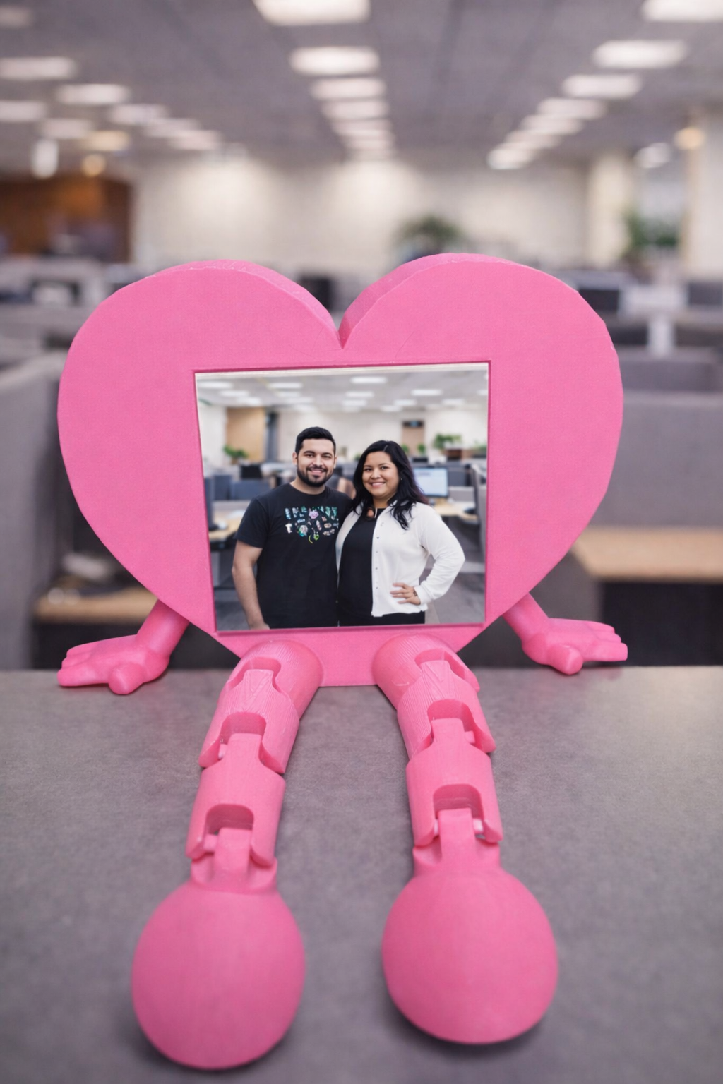 3D Printed Heart Photo Magnet Frame