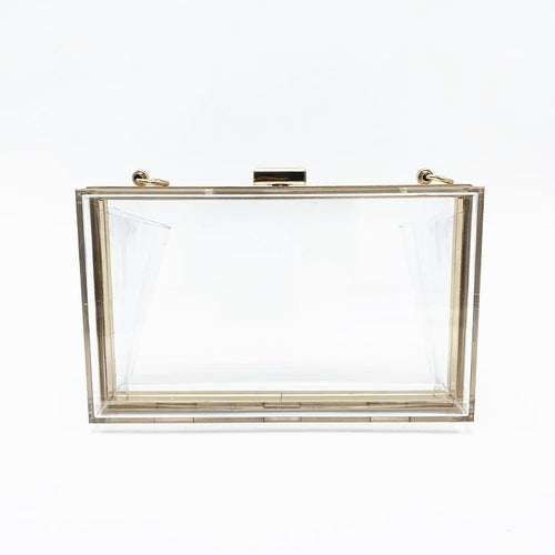 Clear Acrylic Luxe Box Bag – Modern Transparent Clutch