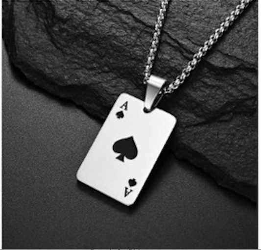 Ace Card Pendant Necklace (Men)