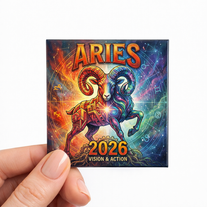2026 Zodiac Magnet Collection - Personalized Energy for the Year Ahead