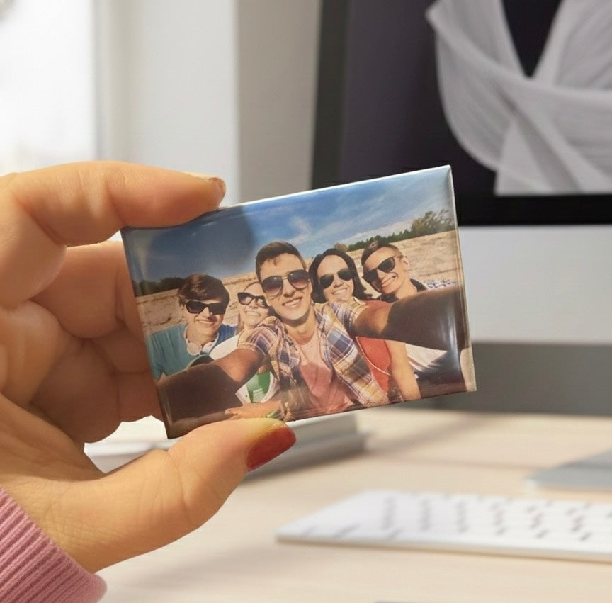 Premium Rectangle Photo Magnets — 3″ × 2″