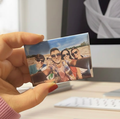 Premium Rectangle Photo Magnets — 3″ × 2″
