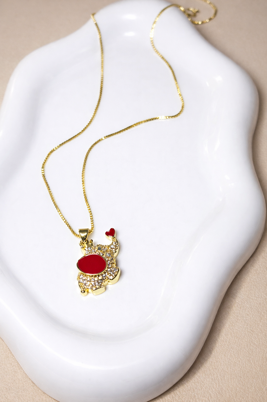 Elephant Charm Pendant Necklace