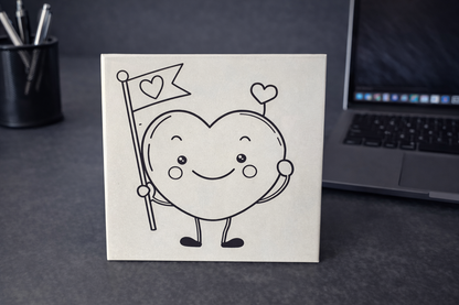 Stamped with Love - Valentine’s Coloring Magnet Set (Kids & Couples)