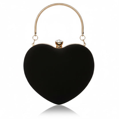 Velvet Heart Luxe Clutch – Romantic Evening & Party Bag