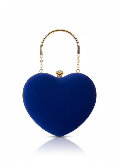 Velvet Heart Luxe Clutch – Romantic Evening & Party Bag
