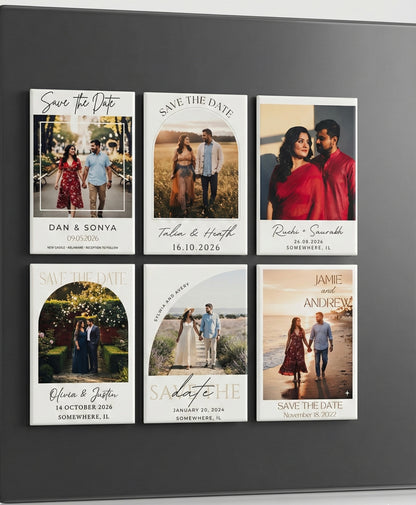 💍 Save the Date – Premium Photo Magnets (2 × 3)