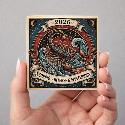 2026 Zodiac Magnet Collection - Personalized Energy for the Year Ahead