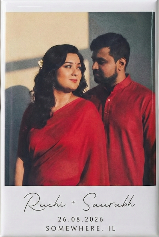 💍 Save the Date – Premium Photo Magnets (2 × 3)