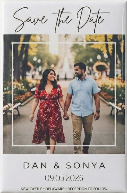 💍 Save the Date – Premium Photo Magnets (2 × 3)