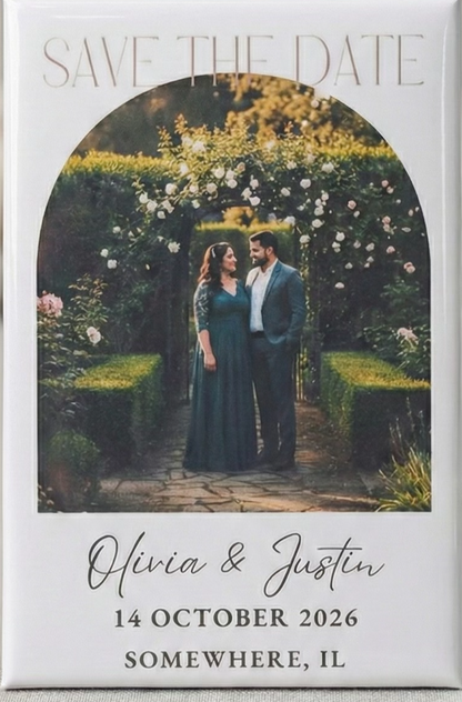 💍 Save the Date – Premium Photo Magnets (2 × 3)