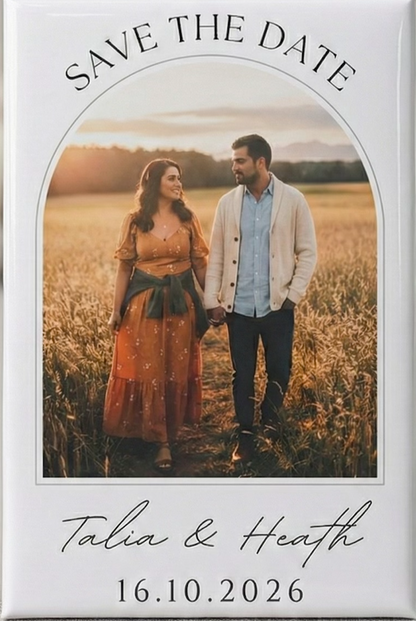 💍 Save the Date – Premium Photo Magnets (2 × 3)