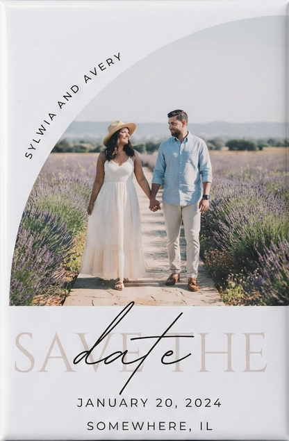 💍 Save the Date – Premium Photo Magnets (2 × 3)