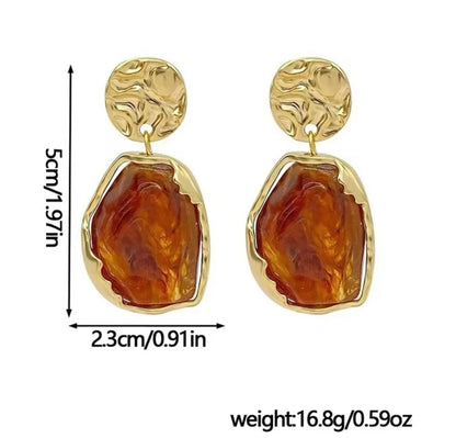 Sculpted Luxe Statement Earrings – Two Colors