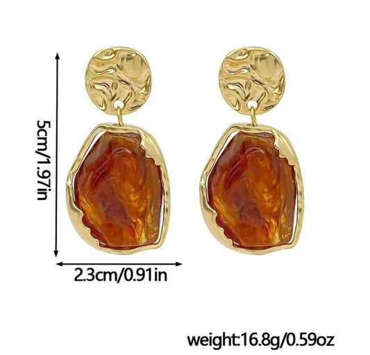 Sculpted Luxe Statement Earrings – Two Colors