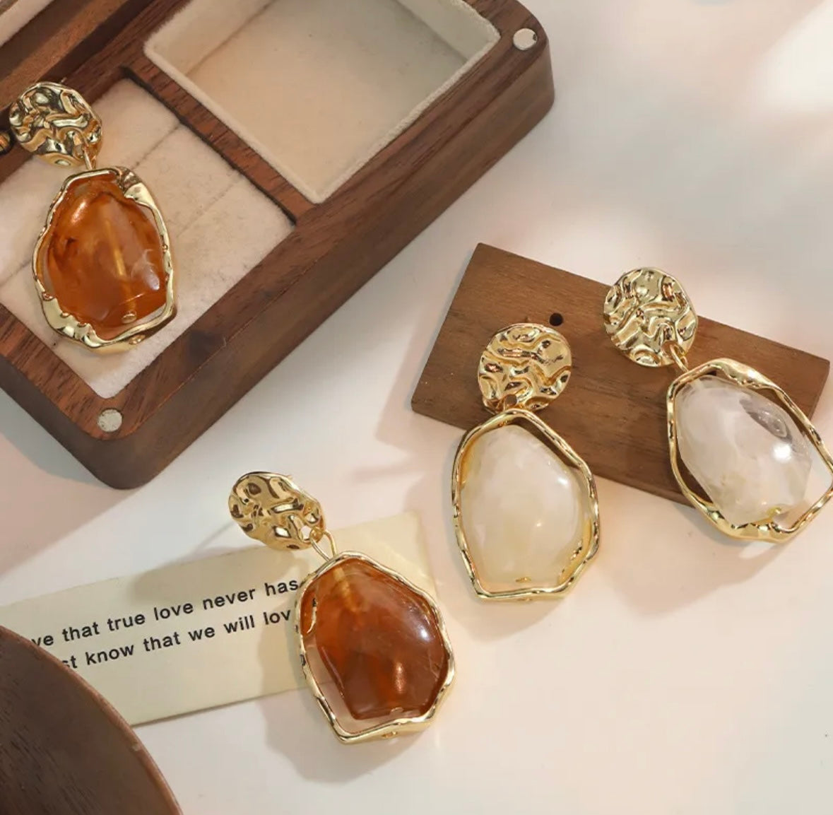 Sculpted Luxe Statement Earrings – Two Colors