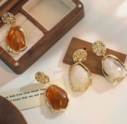 Sculpted Luxe Statement Earrings – Two Colors